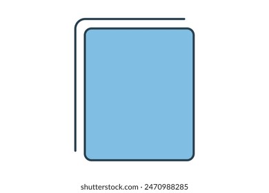 copy icon. icon related to edit tool. suitable for web site, app, user interfaces, printable etc. flat line icon style. simple vector design editable