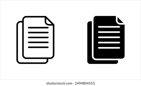 Copiar conjunto de iconos. Ilustración vectorial en diseño de estilo de línea para diseño de Sitio web, App, UI. Ilustración vectorial sobre fondo blanco.