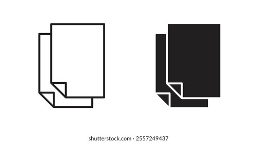 Copy Icon set. vector illustration set