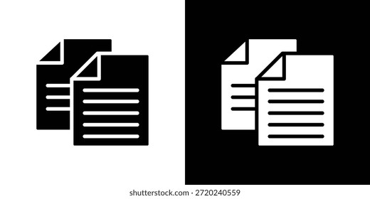 Copiar la silueta del icono de Ilustración vectorial estilo plano aislado