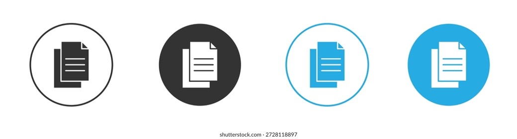 Ícone de cópia. ilustração simples gráfico rabiscar preto design