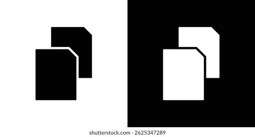 Copy icon simple line vector. Symbol, logo.
