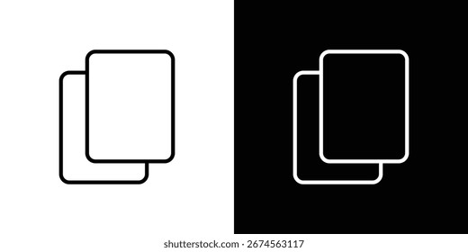 Icono de copia. Pictograma Mínimo Simple. Vector