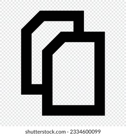 Copy icon. Suitable for website UI design