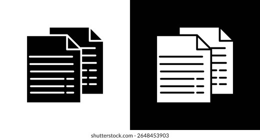 Copy icon symbol collection. Flat vector stock illustration.