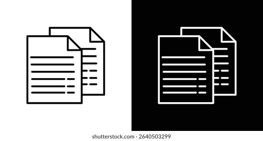 Copy icon symbol concept for graphic design, Website, UI. EPS