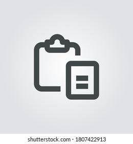 Copy Icon. copy symbol isolated on Gradient background. Vector Illustration