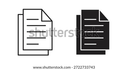 Copy icon symbol. Vector EPS 10. line and glyph icon