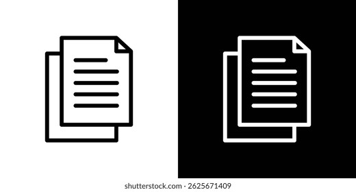 Copy icon vector collection. vector sign illustration