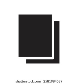 Copy icon Vector flat thin line illustration