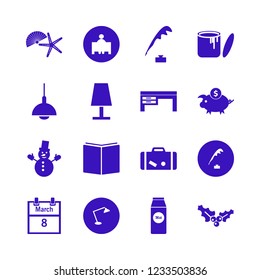 copy icon. copy vector icons set pen ink, shell starfish, desk table lamp and teacher