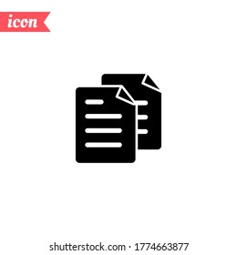 Icono de copia. Ilustración del vector EPS 10.
