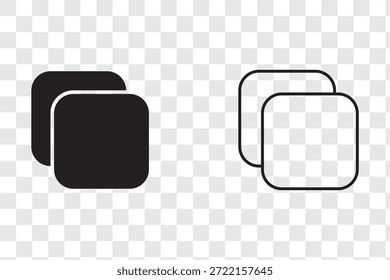 Copiar icono de Ilustración vectorial aislada