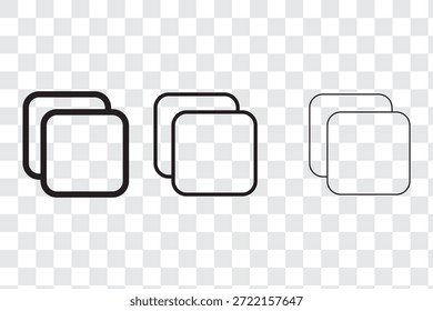 Copiar icono de Ilustración vectorial aislada