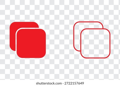 Copiar icono de Ilustración vectorial aislada