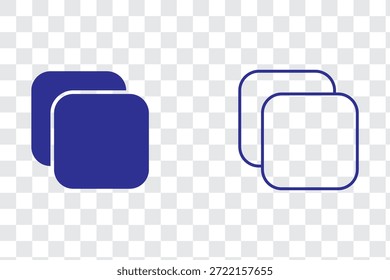 Copiar icono de Ilustración vectorial aislada