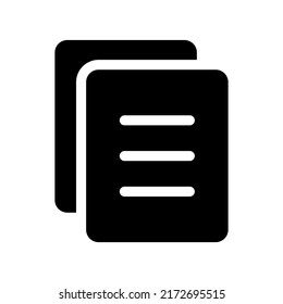 Copy Icon Vector Symbol Design Illustration