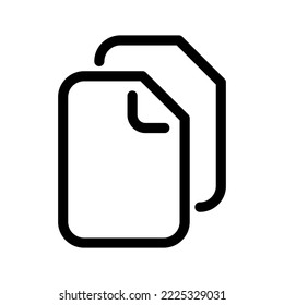Copy Icon Vector Symbol Design Illustration