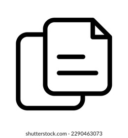 Copy Icon Vector Symbol Design Illustration