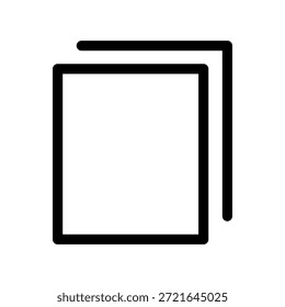 Ilustração de design de símbolo de vetor de ícone de cópia