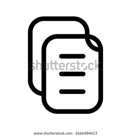 Copy Icon Vector Symbol Design Illustration