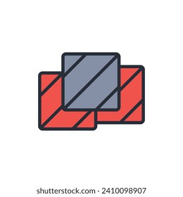 Copy icon. vector.Editable stroke.linear style sign for use web design,logo.Symbol illustration.