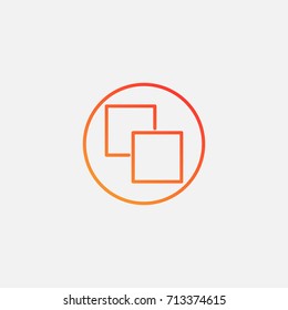 Copy icon.gradient illustration isolated vector sign symbol