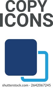 Copy icons, It contains upload, document, link, download file, folder, data, and PDF icons. Solid icon collection. Vector illustration.