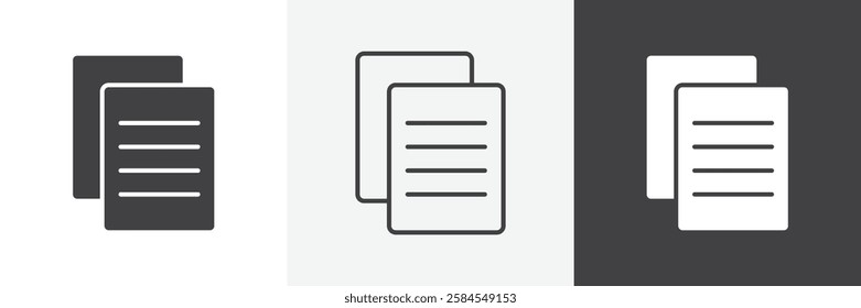 Copy icons graphics pack vectors.