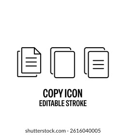 Copy Icons Pack Black with White Background Flat Design Vector Illustration - Powered by Shutterstock - Get 15% off with code: PIKWIZARD15