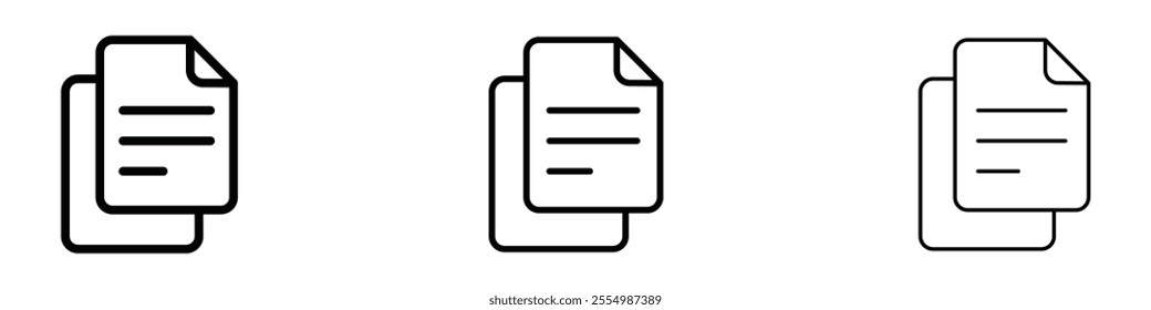 Copy icons in tree different stroke sizes