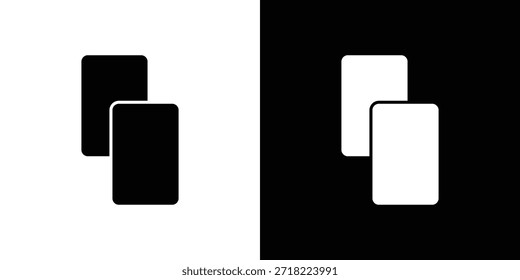 Copiar iconos. Vector Plantilla Ilustración Símbolo Píxeles Perfecto