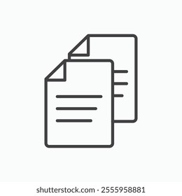 Copy isolated icon. vector illustration.