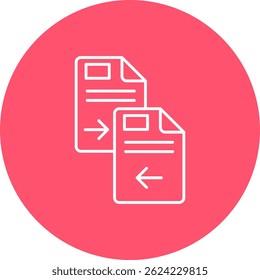 Copiar design de ícone de vetor de linha