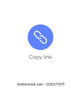 Copy Link Icon Vector Inspired By Tiktok. Chain Sign Symbol