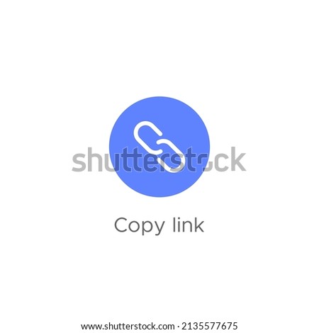 Copy Link Icon Vector Inspired by Tiktok. Chain Sign Symbol