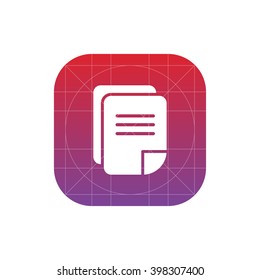 copy list icon. vector eps10 icon