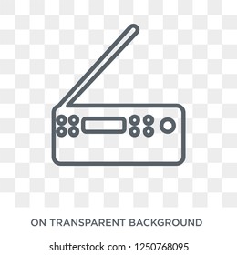 Copy machine icon. Copy machine design concept from Electronic devices collection. Simple element vector illustration on transparent background.