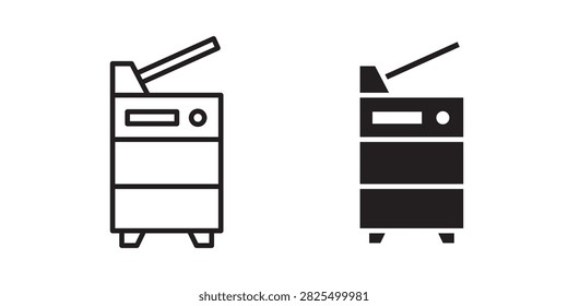Copy Machine icon flat app symbol..