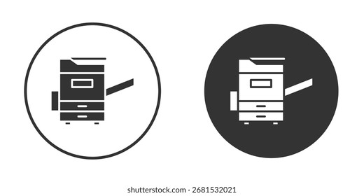 Copy Machine icon flat. Illustration isolated vector sign symbol