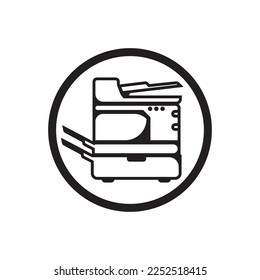 Copy machine icon, logo vestor illustration design