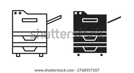 Copy Machine icon on white background. icon set