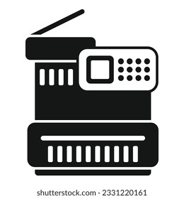 Copy machine icon simple vector. Digital print. Service art