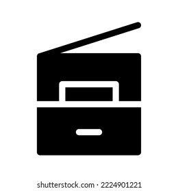 Copy Machine Icon Vector Symbol Design Illustration
