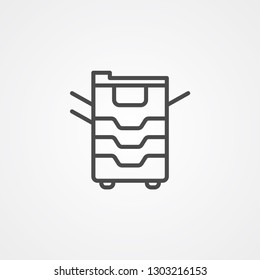 Copy Machine Vector Icon Sign Symbol