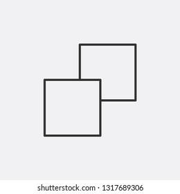 Copy and paste document, file modern simple clear flat outline vector icon, symbol