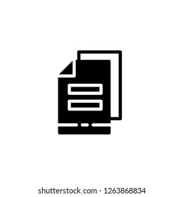 Copy & Paste Icon . App User Interface Essential