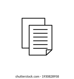 copy and paste icon vector illustration. business icon line style. isolated on white background