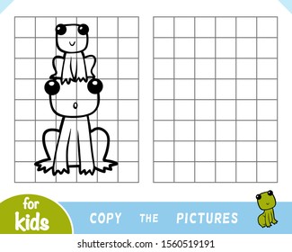 Copy the picture, education game for children, Frog