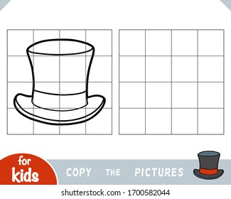 Copy the picture, education game for children, Tophat